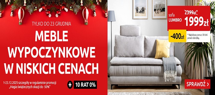 Zapraszamy na promocje mebli BLACK RED WHITE